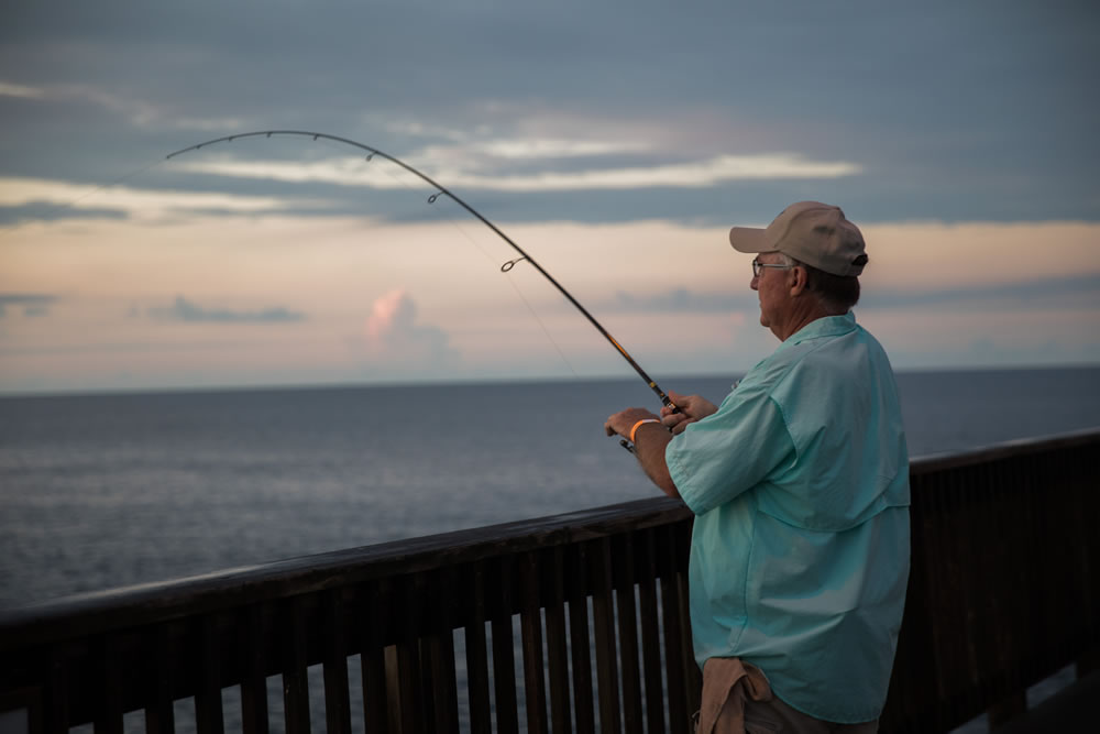 Fishing on Lake Shelby.