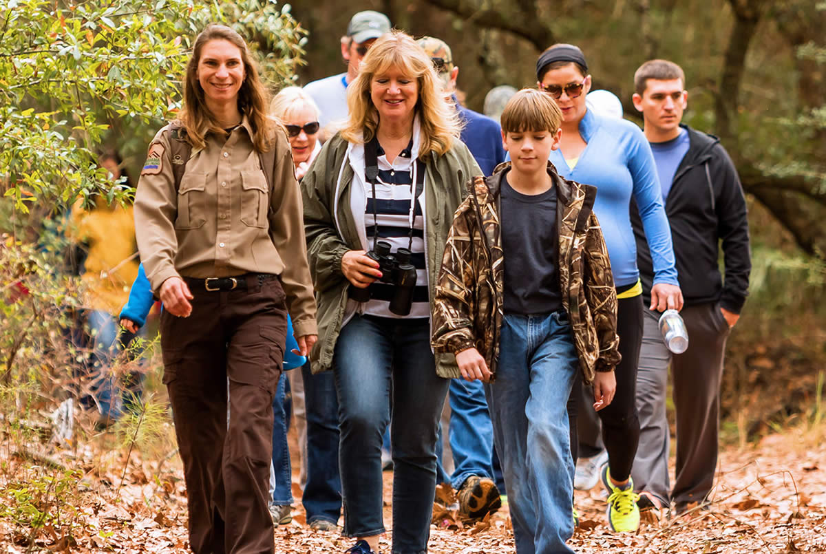 Guided tours at the Eagle Cottages.