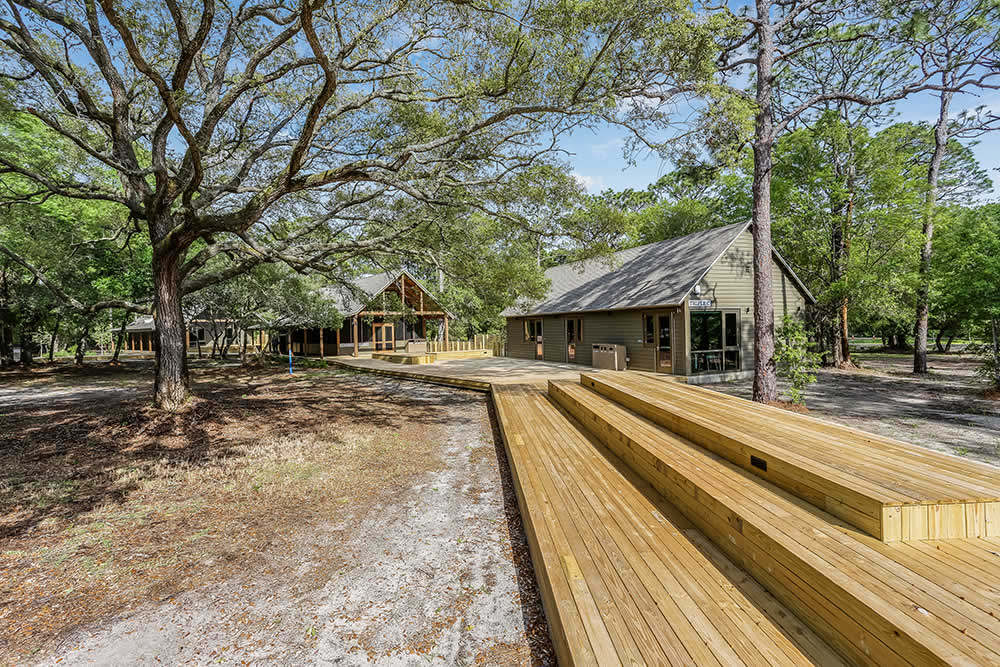 exterior of The Learning Campus at Gulf State Park.